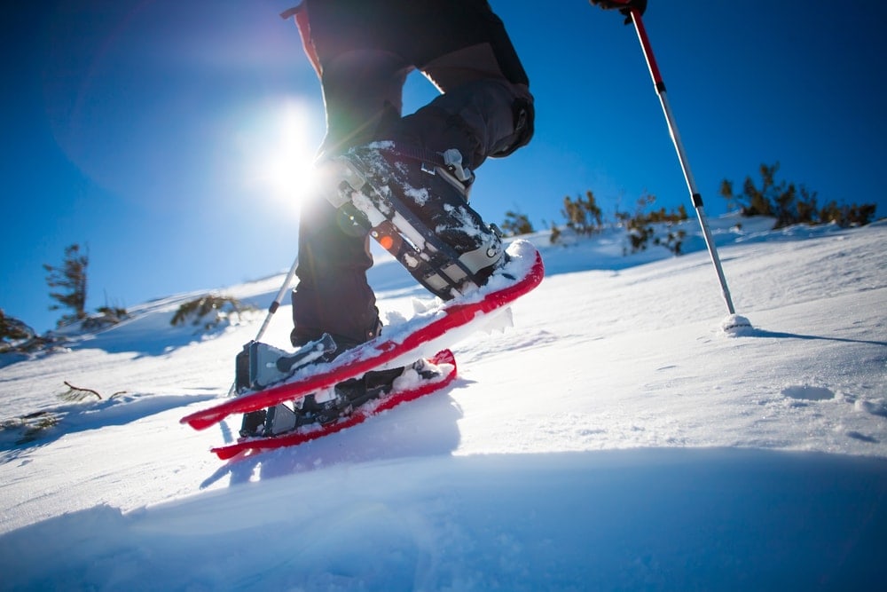 image of a man skiing in the mountains