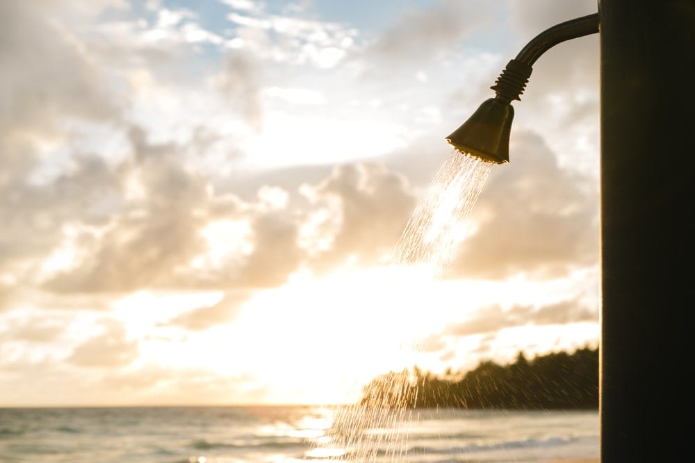 Shower in the beach