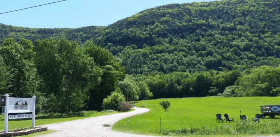 Green Mountain Winter RV Camping Spot