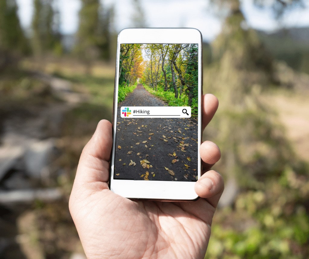 Hand holding a phone 