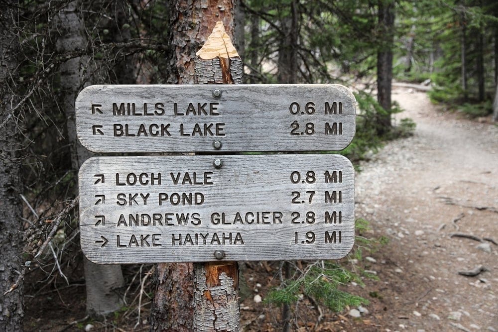 Mile markers to guide hikers on the trail