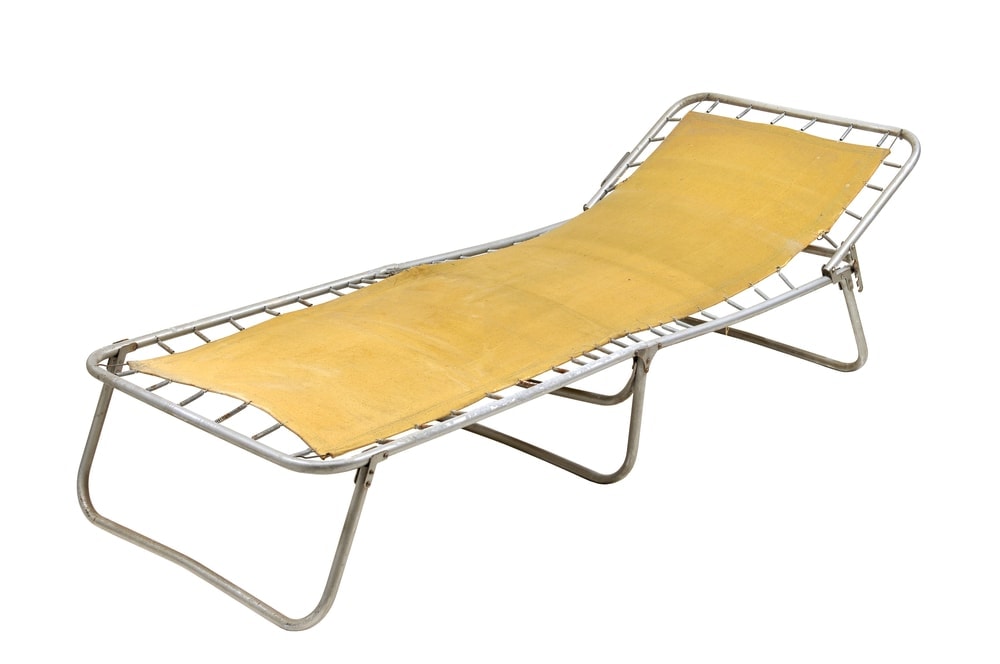 Yellow caping cot