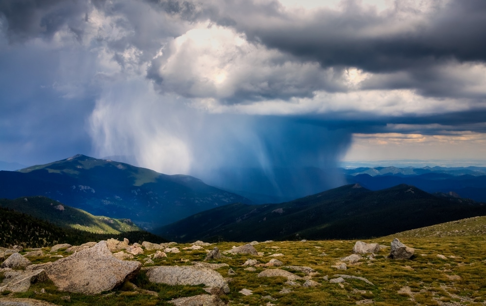 Bad weather in Rocky Mountain National Park
