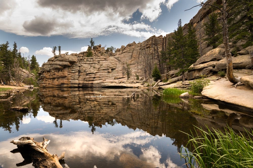 clear water of the Gem lake