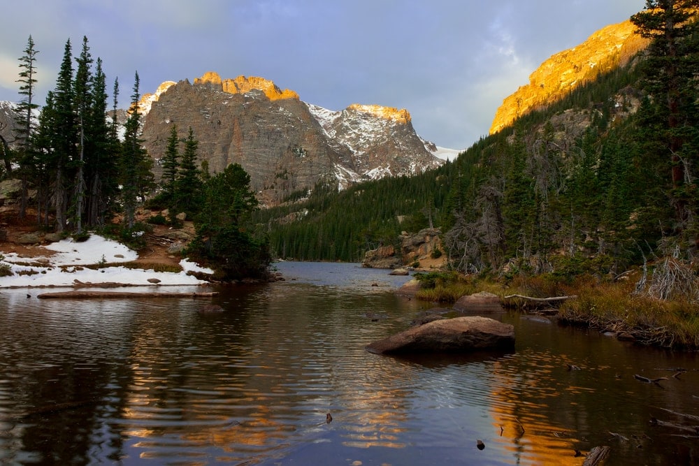 photo of Loch Vale taken during daytime