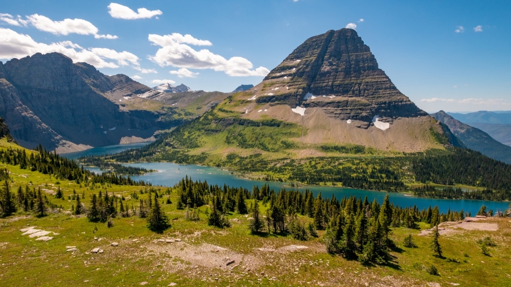 Hidden overlook in Glacier National Park