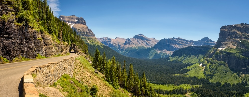 Going to the Sun road in Glacier National park