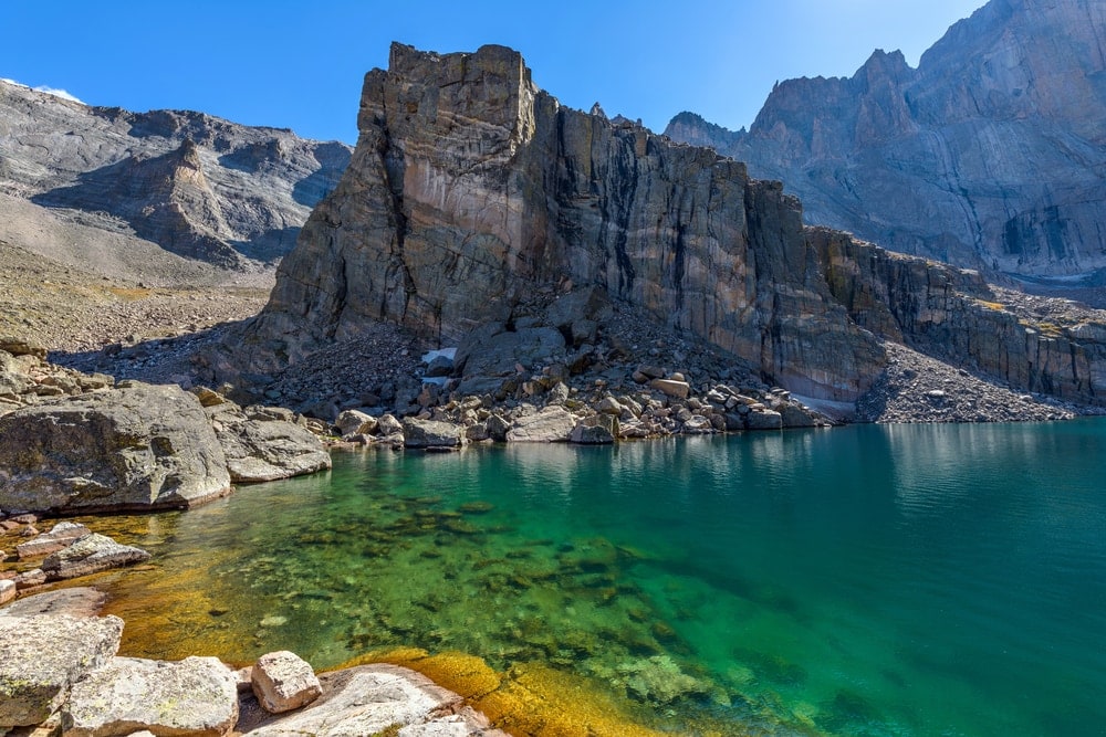 photo of Chasm lake taken at daytime