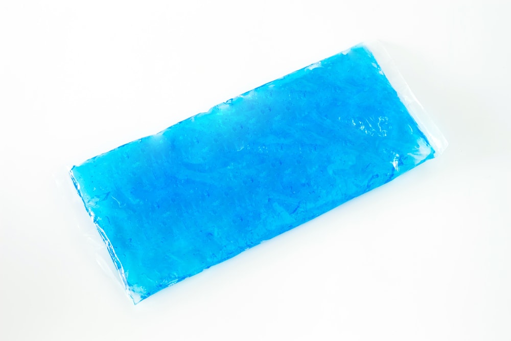 Cold pack on white background