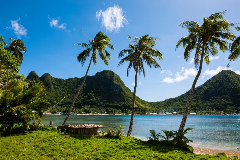 Scenic view of the American Samoa National Park, Tutuila island,