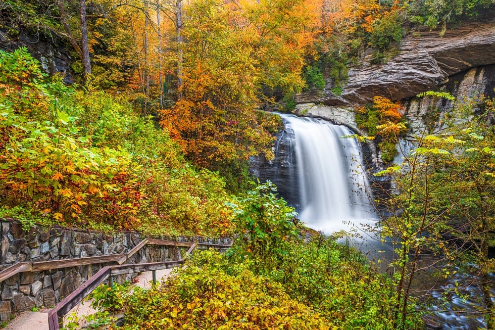 Falls in Pisgah National Forest