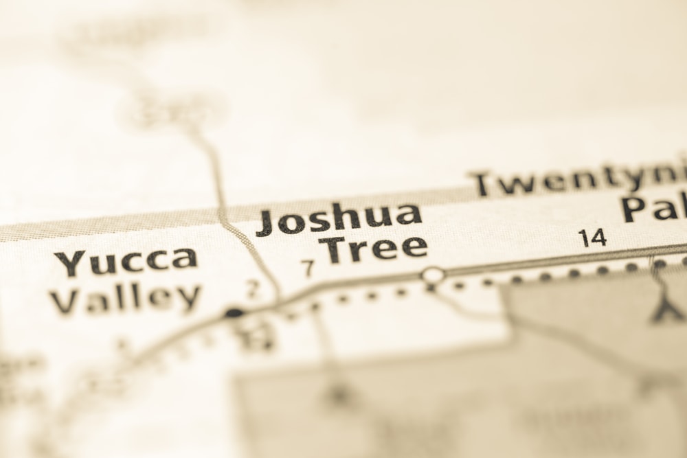 Joshua tree as in on the Map