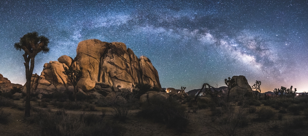 milky way seen on the Joshua tree national park