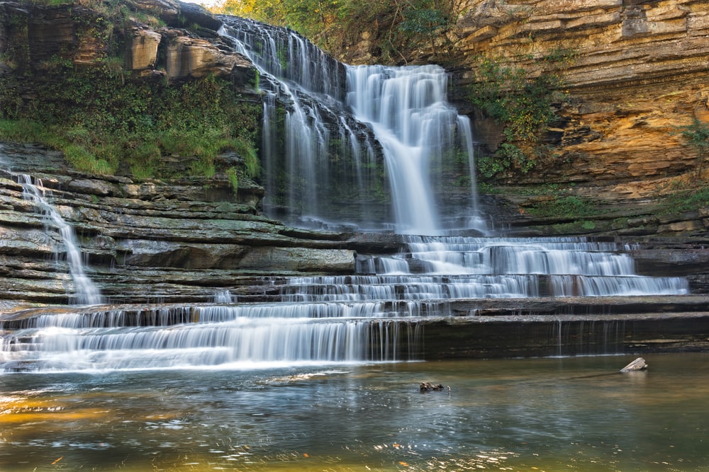 Cummins Waterfalls at Cummins Falls STate Park in Cookeville, Tennessee