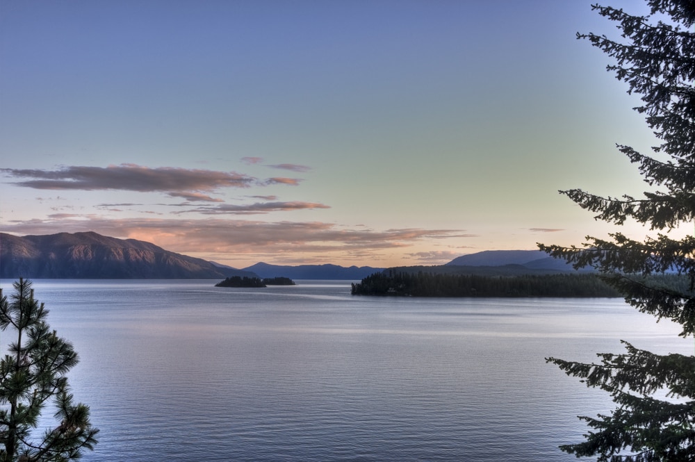 Lake Pend Oreille of Idaho portrait view