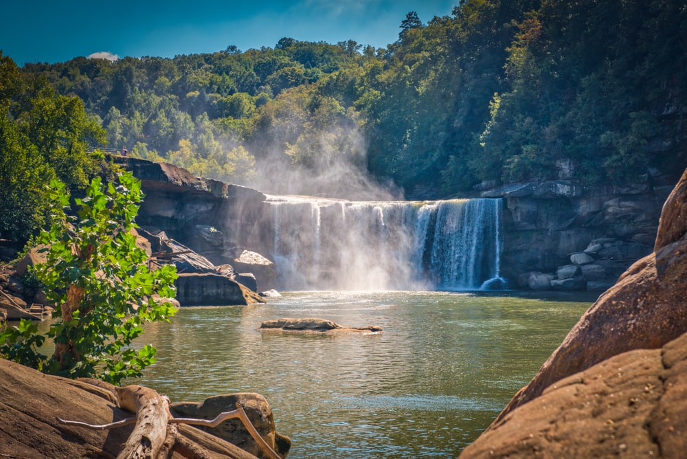 Cumberland mountains view of its falls in Virginia