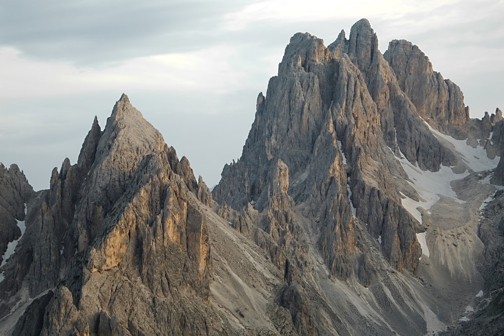 Baring Mountain in Washington in dusk