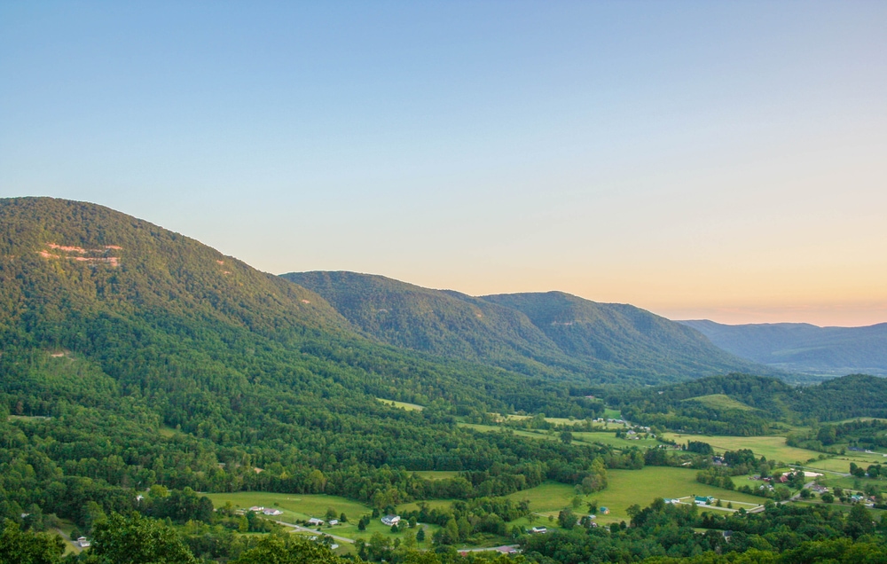 Big stone gap mountain in Virginia