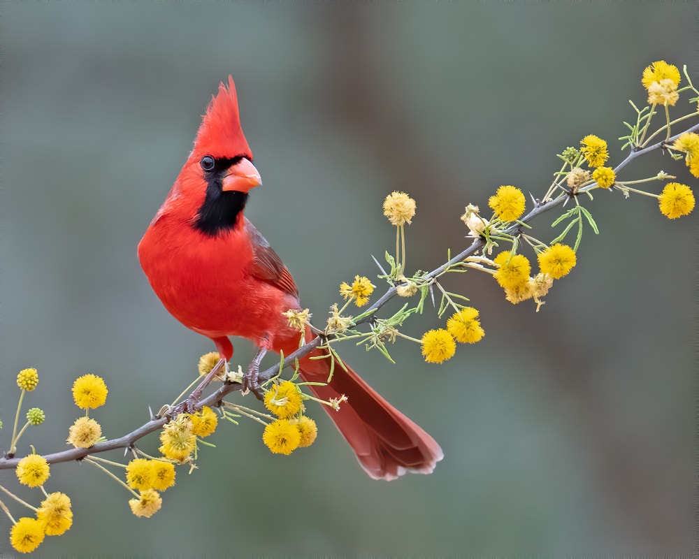 Northern cardinal (Cardinalis cardinalis) of Hawaii