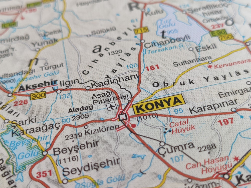 Drawing of the Map of pennsylvania 