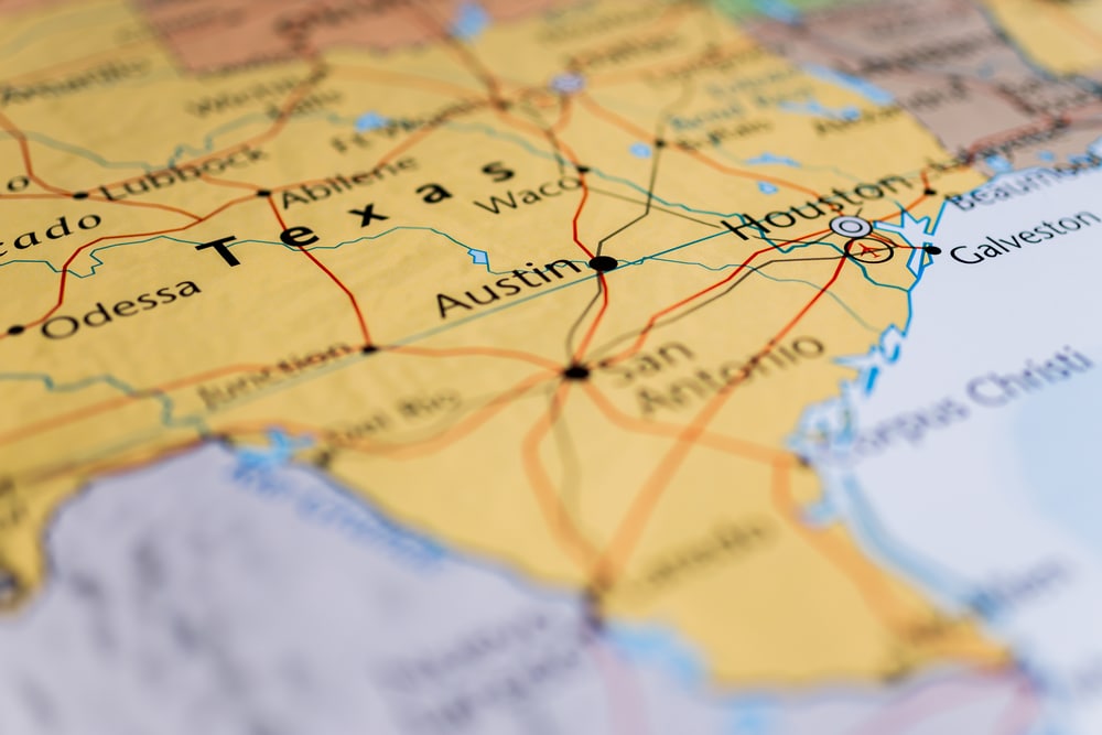 Texas focused on the map