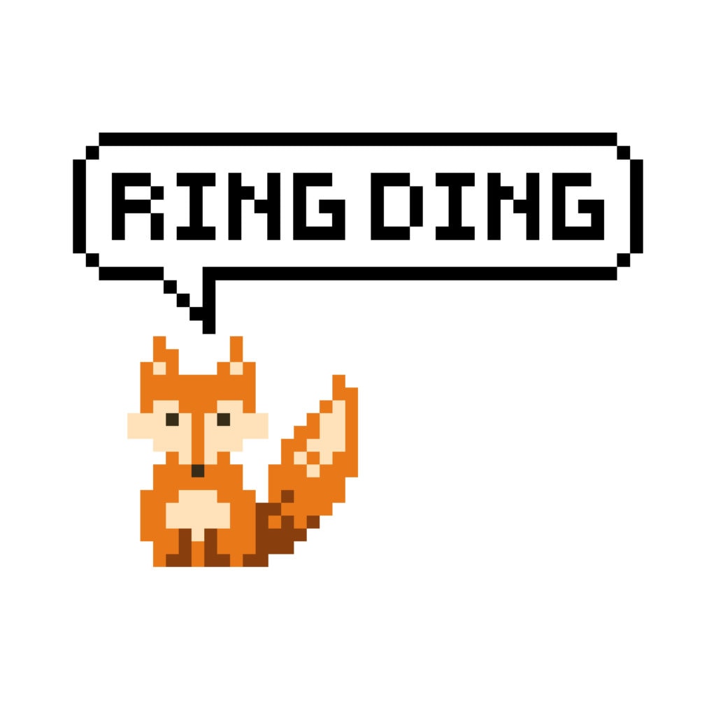 vector illustration od what does a fox say