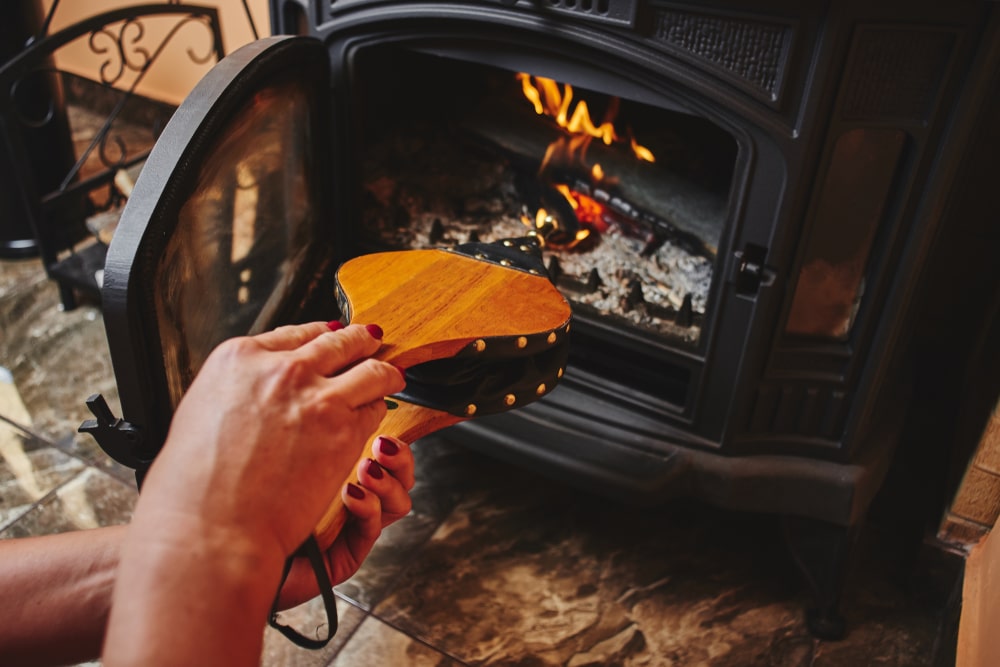 Blow tube used inside a house