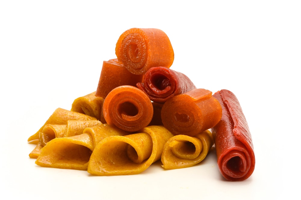 Fruit Leather on white background