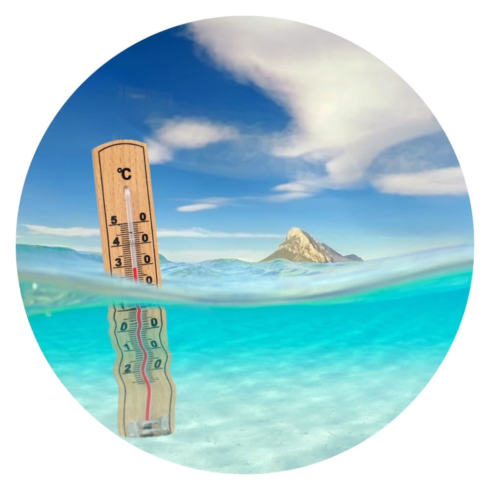thermometer in the ocean