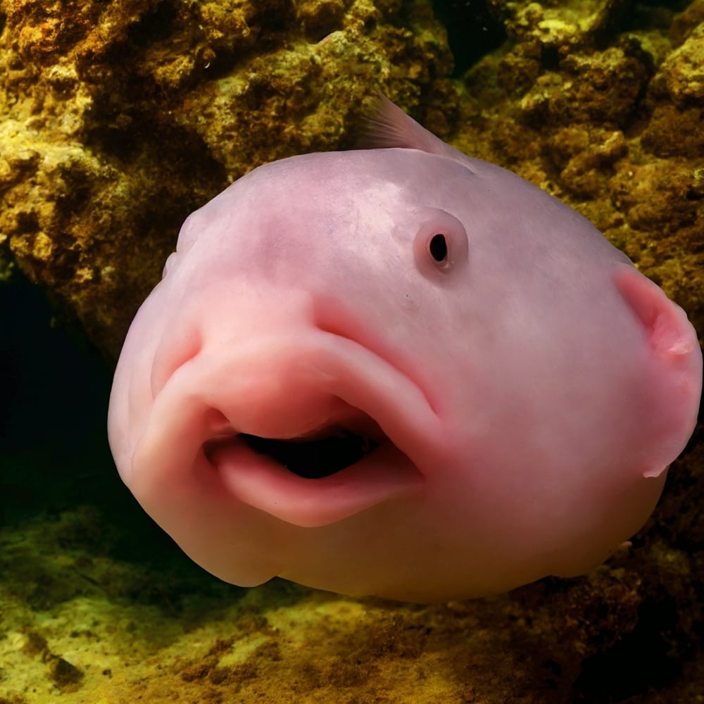 Ugly Blobfish (Psychrolutes microporos) close up picture