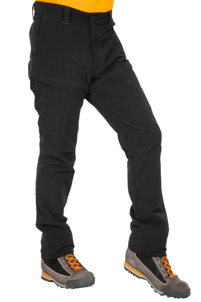 A soft-shell hiking in black