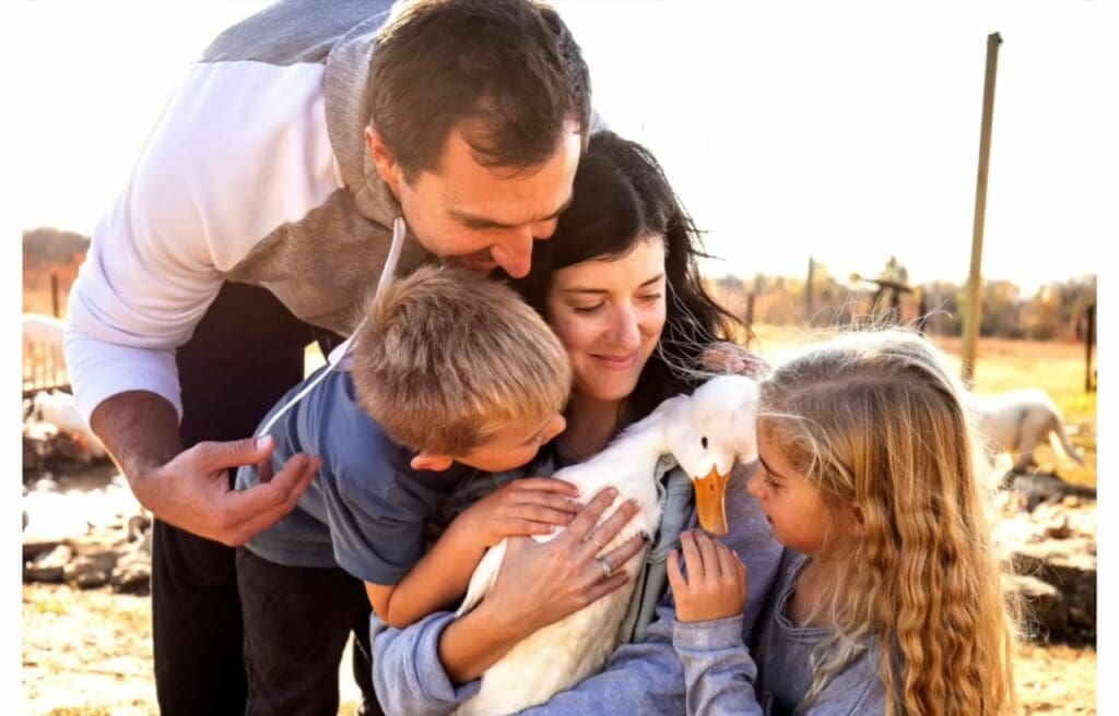 Sunny with Sarah's family